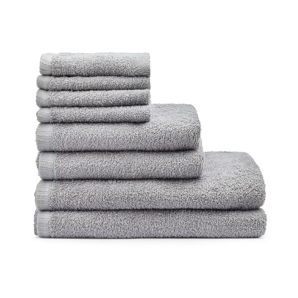Sivi brzosušeći/od frotira pamučni set ručnika 8 kom Quick Dry – Catherine Lansfield