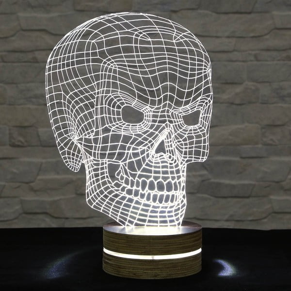 3D stolna lampa Bad Skull