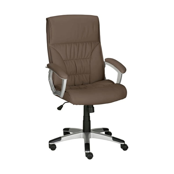 Smeđa uredska stolica od umjetne kože Flori – Støraa