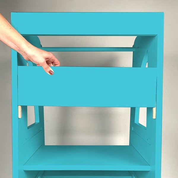 Prednja tirkizna prečka za toranj za učenje Montessori - Rocket Baby-image-2