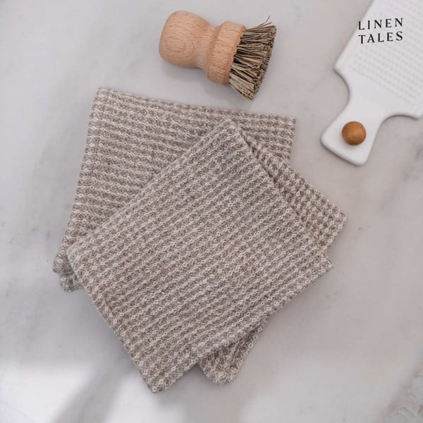 Laneni ručnici u setu od 2 kom 26x26 cm - Linen Tales-image-1