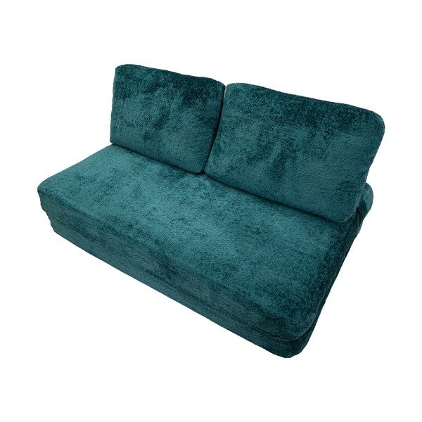 Plavozelena sklopiva sofa od bouclé tkanine 150 cm Faster – Mauro Ferretti-image-4