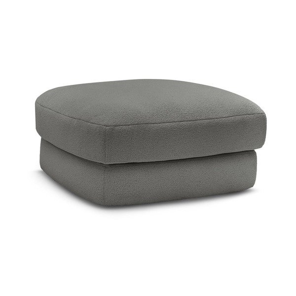 Tamno sivi tabure od bouclé tkanine Leonore – Bobochic Paris