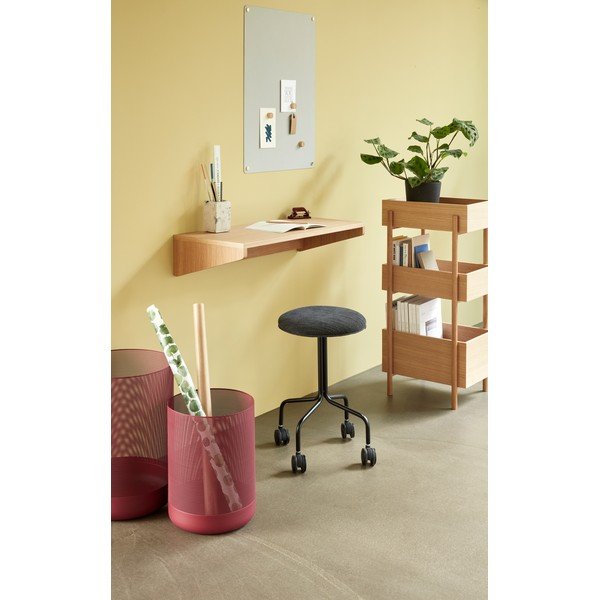 Zidni radni stol od punog hrasta 35x80 cm Folk – Hübsch-image-1