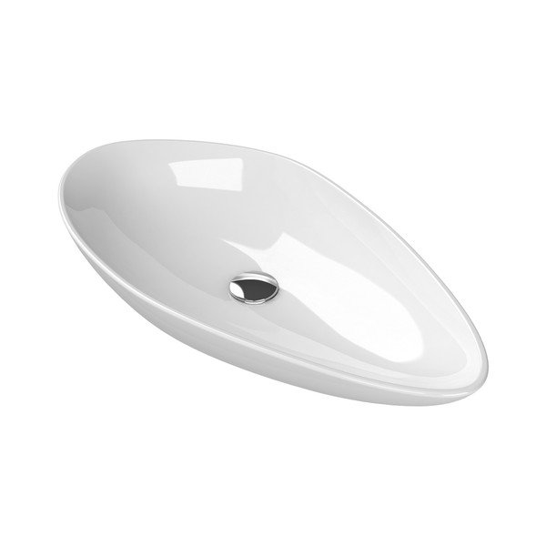 Bijeli keramički umivaonik 74x38,5 cm Ovali – Sapho-image-2