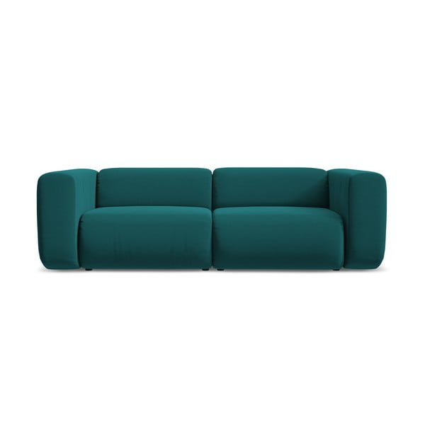 Tirkizna baršunasti sofa 228 cm Ekahi – Makamii