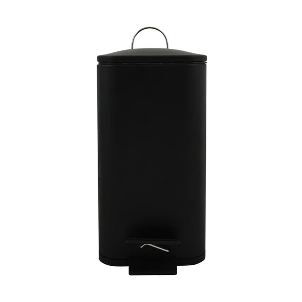 Mat crna željezna kanta za smeće s pedalom 5 l   Erik – Spirella-image-3