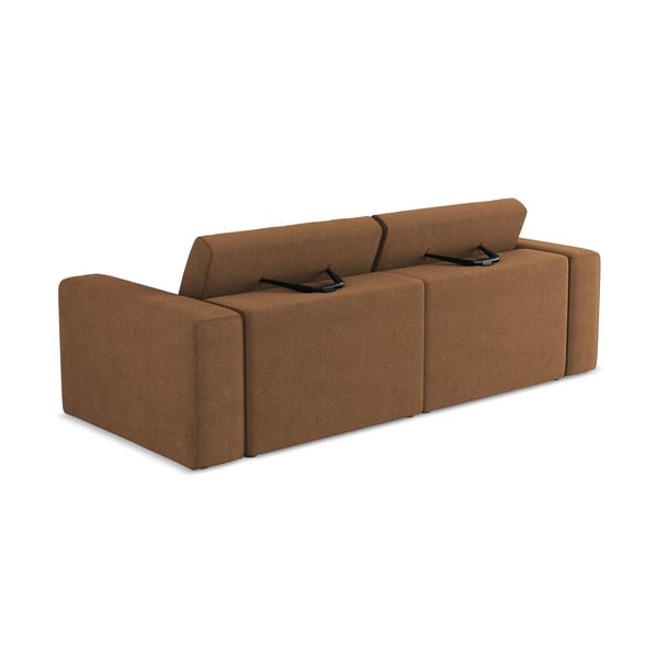 Smeđa sofa 224 cm Kalea – Makamii-image-3