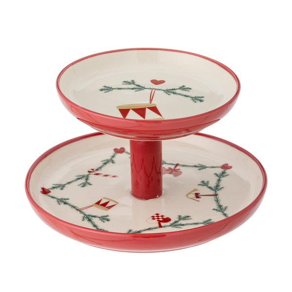 Etažer s božićnim motivom od kamenine Yule – Bloomingville-image-2