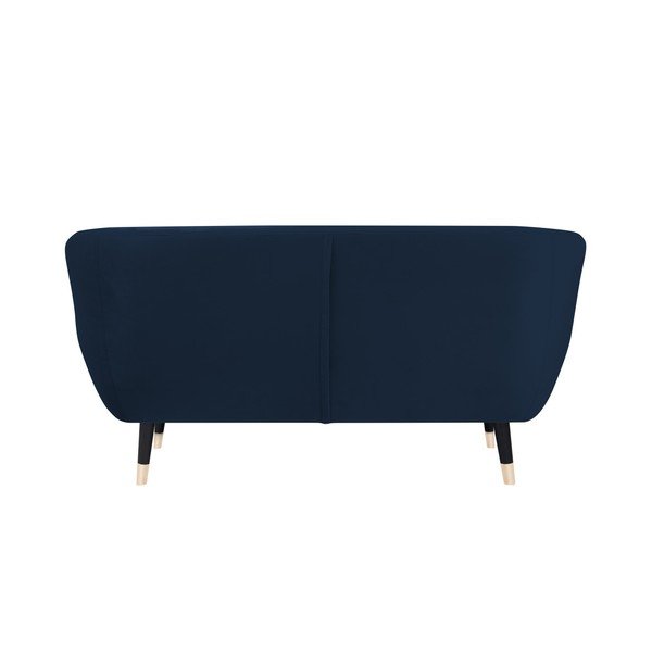 Tamnoplava sofa s crnim nogama Mazzini Sofas Amelie, 158 cm-image-4