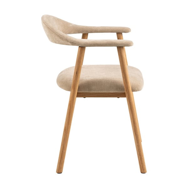 Bež/u prirodnoj boji blagovaonske stolice u setu 2 kom Addi – Actona-image-4