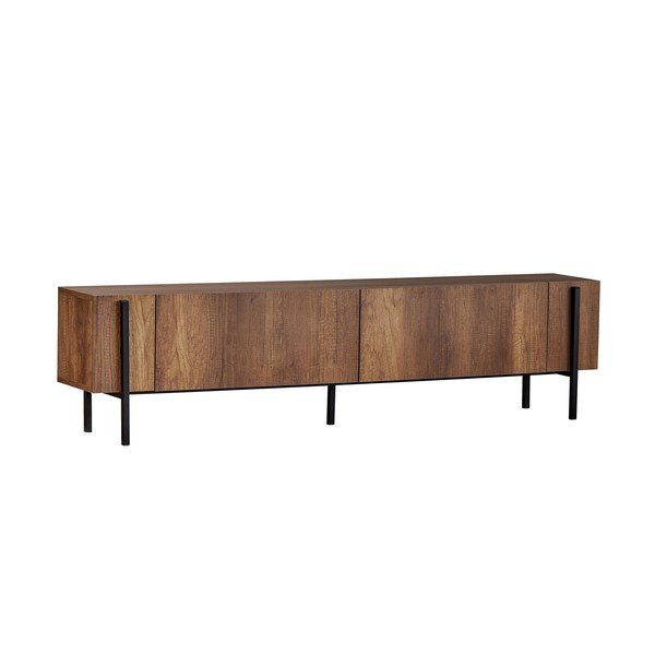 TV komoda u dekoru oraha u tamnoj prirodnoj boji 180x45x30 cm Nexus – Kalune Design