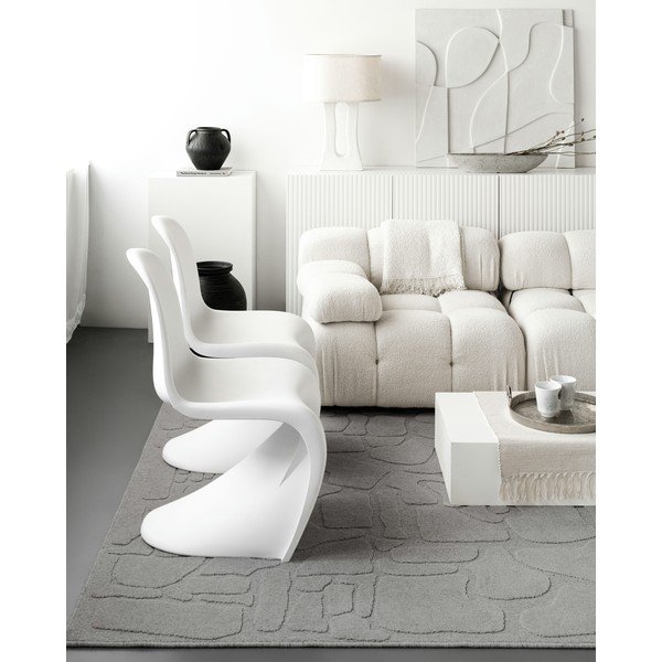 Sivi vunen tepih 160x230 cm Morphic Dunes – Agnella-image-3