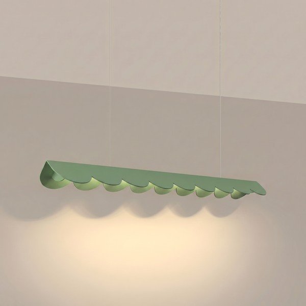 Kadulja zelena LED viseća svjetiljka aluminijska BISCUIT – Thoro-image-1