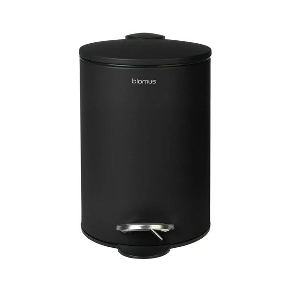 Crna željezna kanta za smeće s pedalom 3 l Tubo – Blomus