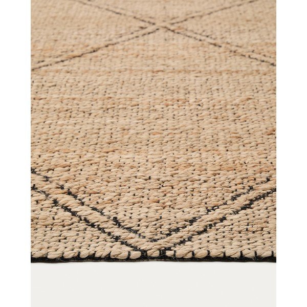 Ručno rađen juten tepih u prirodnoj boji 160x230 cm Vallalta – Kave Home-image-2