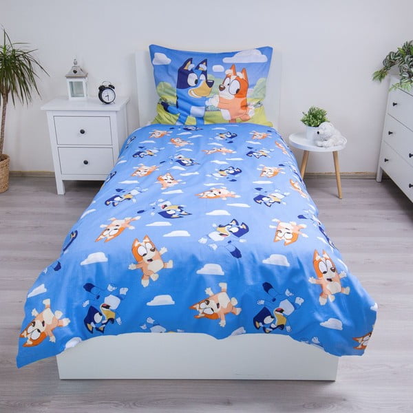 Pamučna dječja posteljina za krevet za jednu osobu 140x200 cm Bluey – Jerry Fabrics-image-3