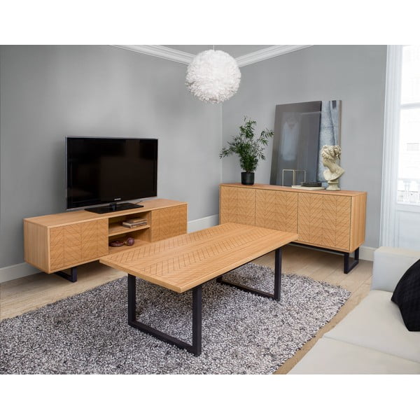 Komoda od hrastovine Woodman Camden Herringbone, 175 x 75 cm-image-4