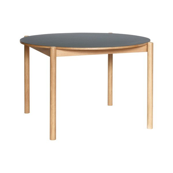 Okrugao blagovaonski stol od punog hrasta ø 115 cm Oblique – Hübsch