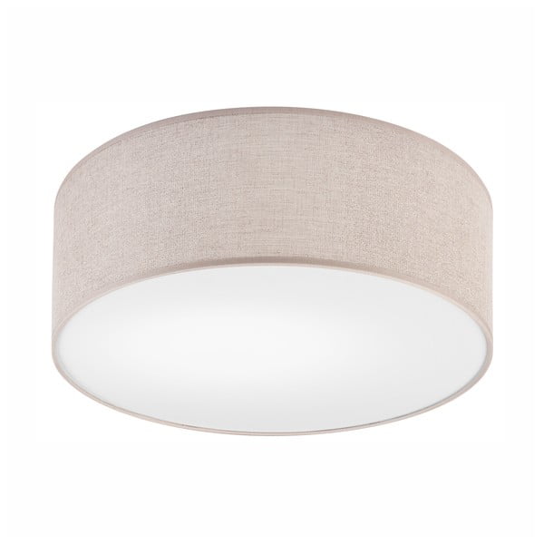 Svijetlo siva stropna svjetiljka s tekstilnim sjenilom ø 35 cm Vivian – LAMKUR