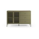 Zelena metalna komoda 140x90x40 cm Fayna – Marckeric
