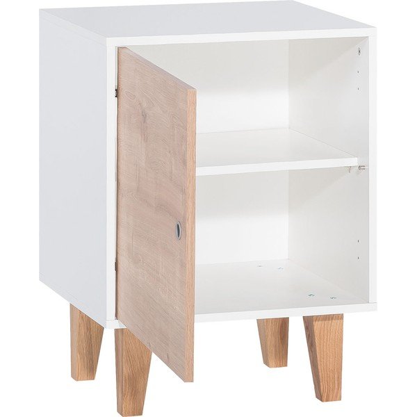Bijeli ormarić s drvenim vratima Vox Concept-image-2