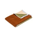 Smeđi pamučan ručnik od frotira 50x100 cm Block – Hübsch