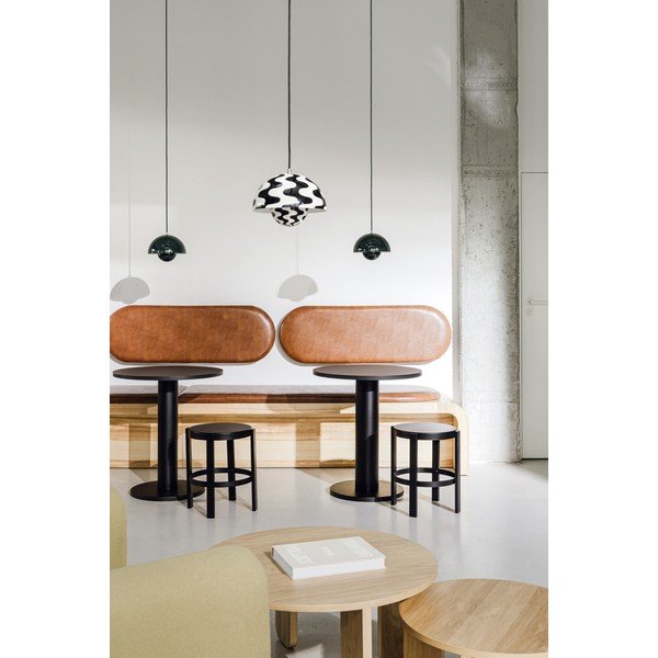 Okrugao blagovaonski stol s pločom stola u dekoru hrasta ø 80 cm Sool – noo.ma-image-4