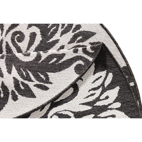 Crno-krem vanjski tepih NORTHRUGS Madrid, ⌀ 200 cm-image-4