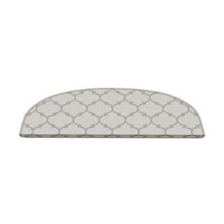 Krem set tepiha za stepenice 16 kom 20x65 cm Madalyon – Vitaus