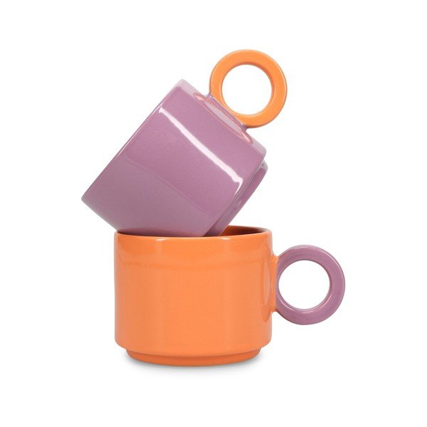 Narančasta šalica od kamenine 280 ml Lou – ONA-image-2