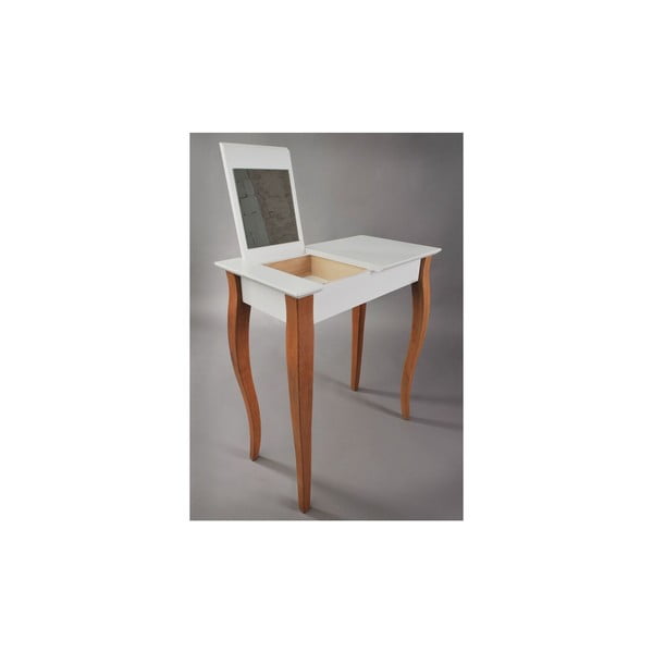 Bijeli toaletni stolić sa zrcalom Ragaba Dressing Table, duljine 85 cm-image-4