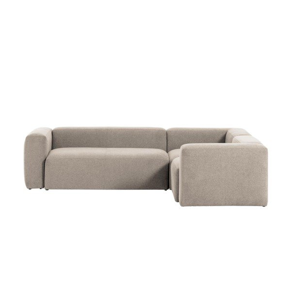 Bež kutna garnitura od šenila Blok – Kave Home-image-2