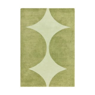 Zeleni ručno rađen vuneni tepih 120x170 cm Canvas – Asiatic Carpets