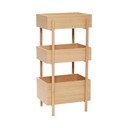 Pomoćni stol od punog hrasta u prirodnoj boji 34x43 cm Stack – Hübsch