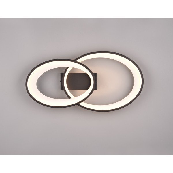 Crno-bijela LED stropna svjetiljka 30x57 cm Malaga – Reality-image-1