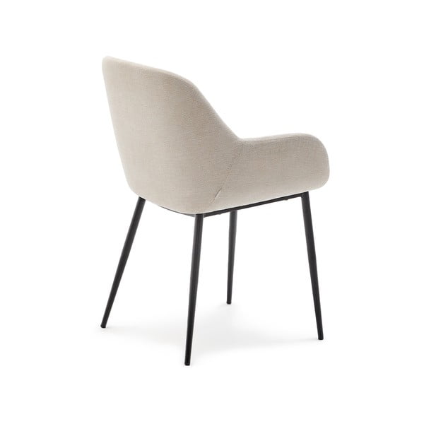 Krem podstavljena blagovaonska stolica Konna – Kave Home-image-4