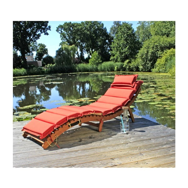 Vrtna sklopiva ležaljka od eukaliptusa s dvostranim sjedištem Garden Pleasure Nassau-image-3