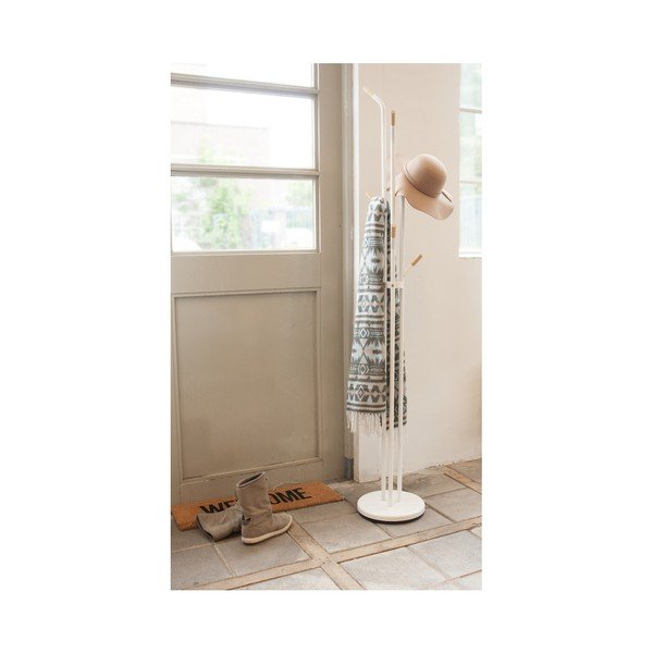 Bijela vješalica s drvenim detaljima Leitmotiv Fuss-image-1