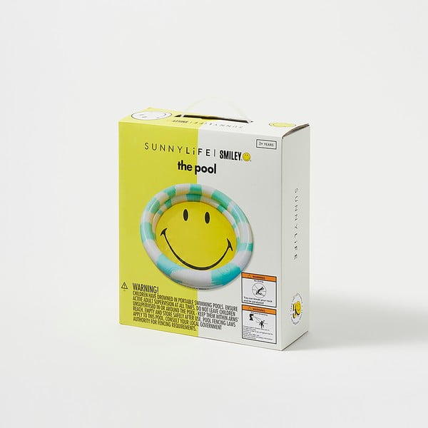 Bazen na napuhavanje Sunnylife Smiley, ø 165 cm-image-4