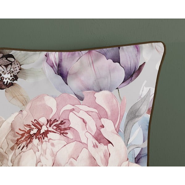 Siva/smeđa posteljina za krevet za jednu osobu/za produženi krevet od pamučnog satena 140x220 cm Colinda – Descanso-image-3