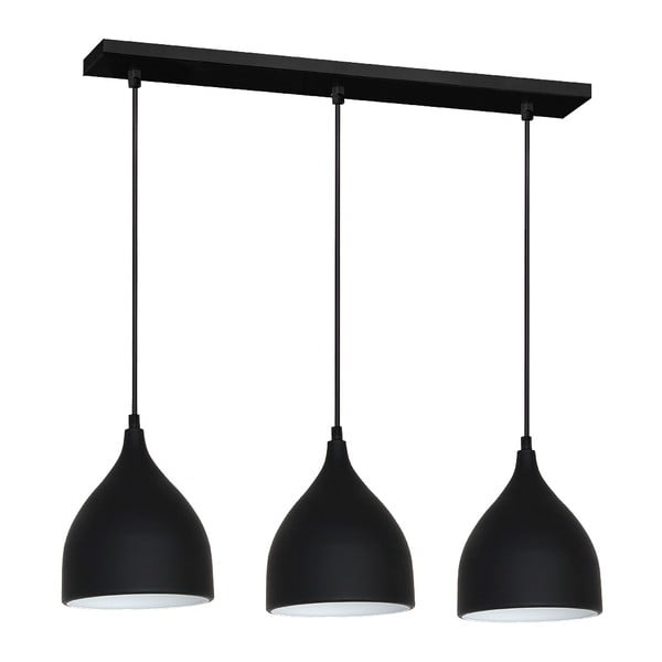 Crna viseća lampa Evergreen Lights Suspension Alumi Trio