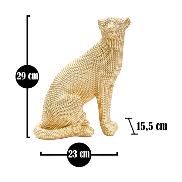 Statua u zlatnom dekoru Maura Ferrettija Leoparda-image-3