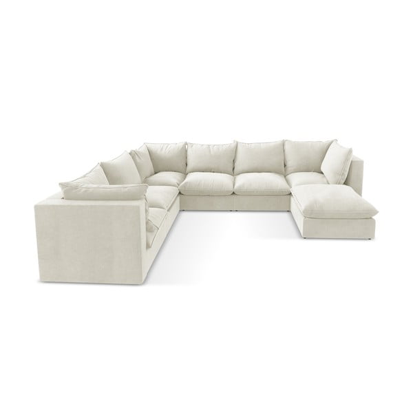 Bež kutna garnitura (s lijevim kutom/u obliku slova "U") Manao – Makamii-image-2