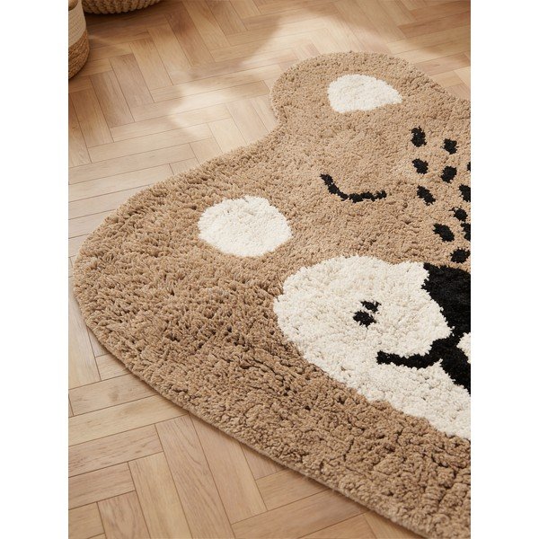 Svjetlo smeđi periv/ručno rađen pamučan dječji tepih 93x120 cm Snuggle Bea – Hanse Home-image-2