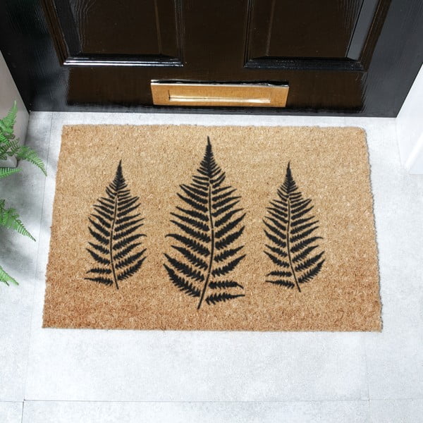 Otirač od kokosovih vlakana 40x60 cm Fern Leaf – Artsy Doormats-image-2