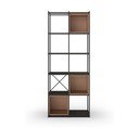 Crna/ciglasta biblioteka 71x179 cm Anya – Marckeric
