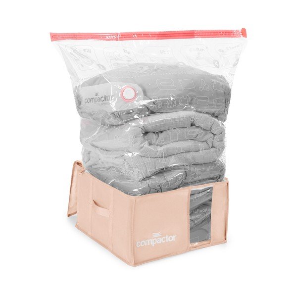 Vakuumska plastična kutija za pohranu odjeće 42x40x25 cm Pink Edition – Compactor-image-4