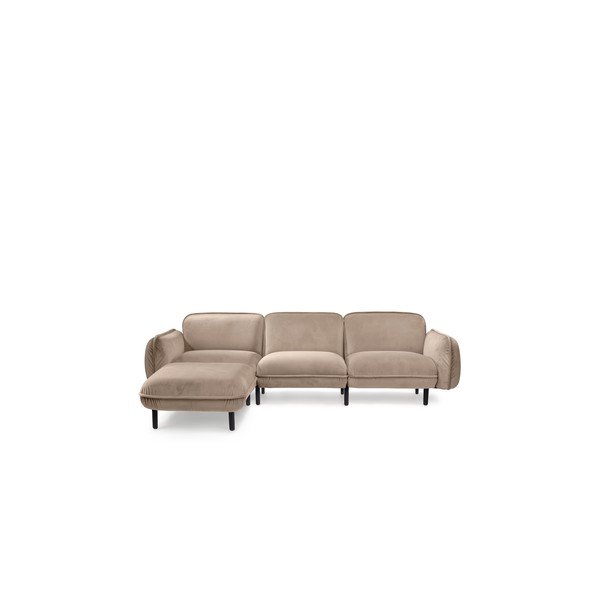 Bež baršunasta sofa EMKO Bean-image-3
