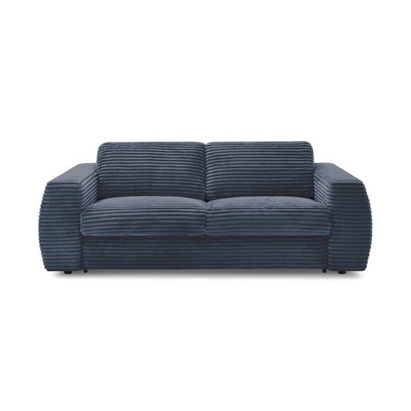 Tamno plava sofa za spavanje/sklopiva od samta 240 cm Hugo – Bobochic Paris